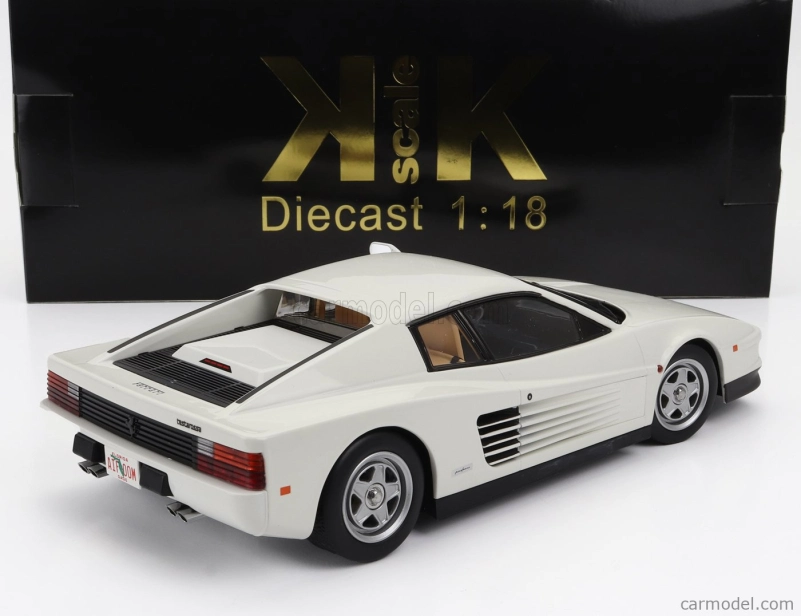 Kk-scale Ferrari Testarossa Mki Usa Version 1984 Monodado Monospecchio 1:18 White