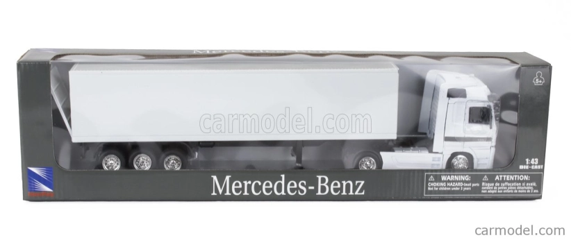 Newray Mercedes benz Actros 1857 Truck Cassonato 1998 1:43 Bílá