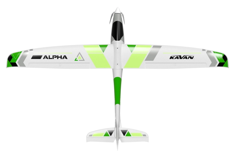 RC lietadlo Alpha 1500 V2 ARF, zelené