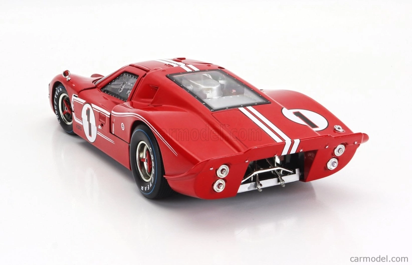 Shelby-collectibles Ford usa Gt40 Mkiv 7.0l V8 Team Shelby American Inc. N 1 Víťaz 24h Le Mans 1967 A.j.foyt - D.gurney 1:18 Červená Biela
