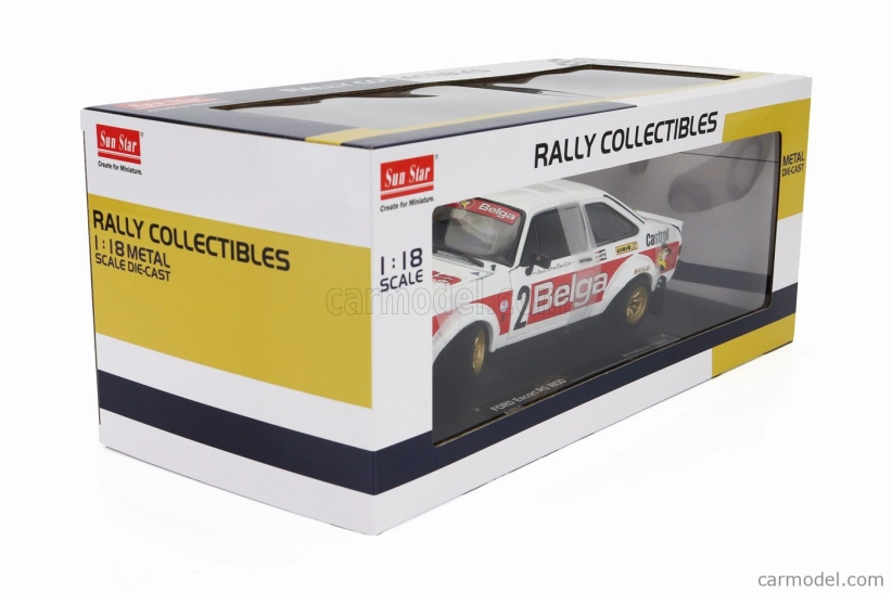 Sun-star Ford england Escort Rs 1800 (night Version) N 2 Rally De Condroz 1979 Hannu Mikkola - Arne Hertz 1:18 Bílá Červená