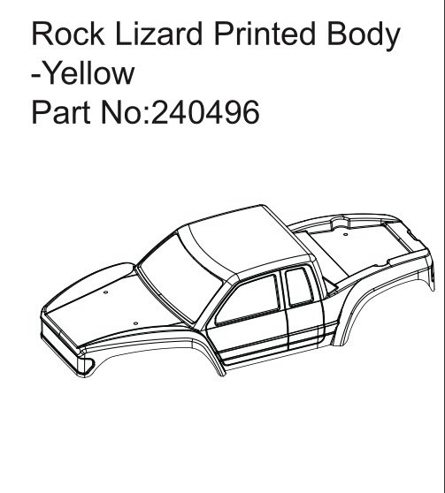 HBP240496 - Rock Lizard Printed Body-Yellow