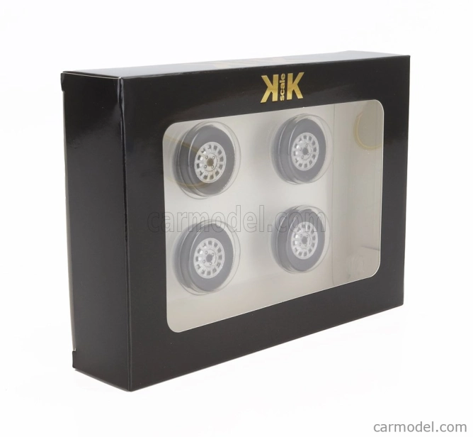 Kk-scale Accessories Set 4x Wheels And Rims For Volkswagen Scirocco Mki Gti 1976 1:18 Černý Chrom