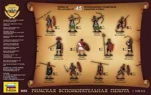 Zvezda Figures Roman Auxiliary Infantry 1:72 /