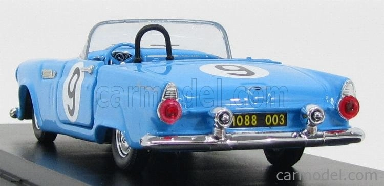 Rio-models Ford usa Thunderbird Cabriolet N 9 Sebring 1955 Scher - Davis 1:43 Světle Modrá