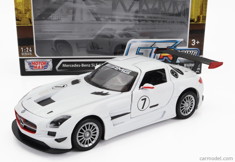 Motor-max Mercedes benz Sls Amg Gt3 N 7 2010 1:24 Bílá