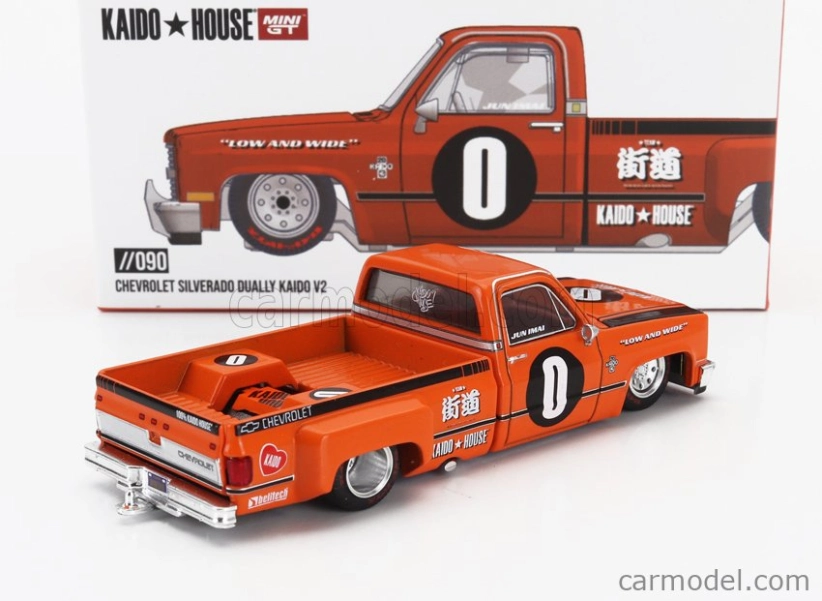 Mini-gt Chevrolet Silverado Dually Pick-up N 0 Kaido House V2 1979 1:64 Orange