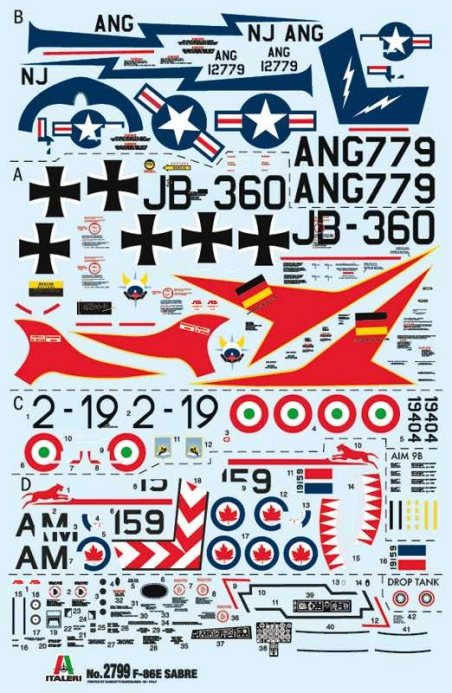 Italeri North American F-86E Sabre (1:48)