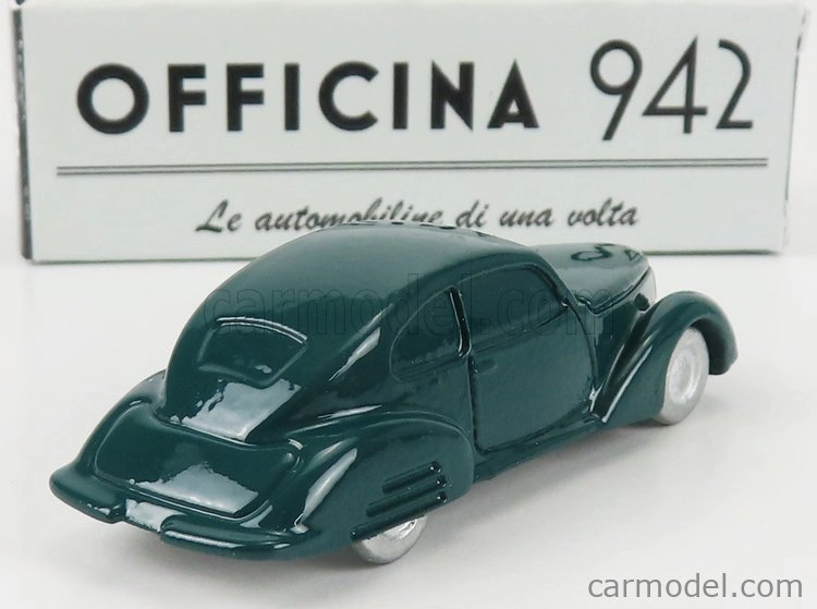 Officina-942 Fiat 1500 Berlinetta Superleggera Touring 1939 1:76 Zelená