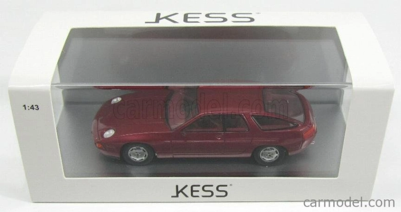 Kess-model Porsche 928 Custom Factory 4-dverový sedan 1986 1:43 Red Met