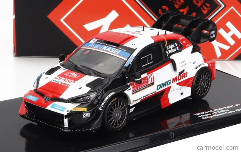 Ixo-models Toyota Yaris Gr Rally1 Team Toyota Gazoo Racing Wrt N 1 2nd Rally Montecarlo 2022 S.ogier - B.veillas 1:43 Biela červená čierna