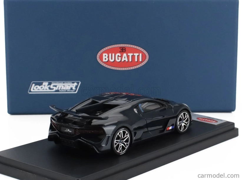 Looksmart Bugatti Divo 2020 1:43 Modrý Karbonový Lesklý