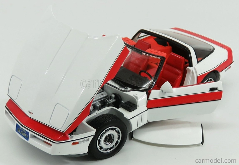Greenlight Chevrolet Corvette C4 The A-team 1984 1:18 Bílá Červená