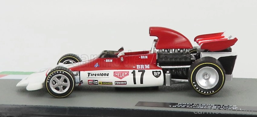 Edicola BRM F1 P160b N 17 Monaco Gp 1972 Jean Pierre Beltoise 1:43 červená biela