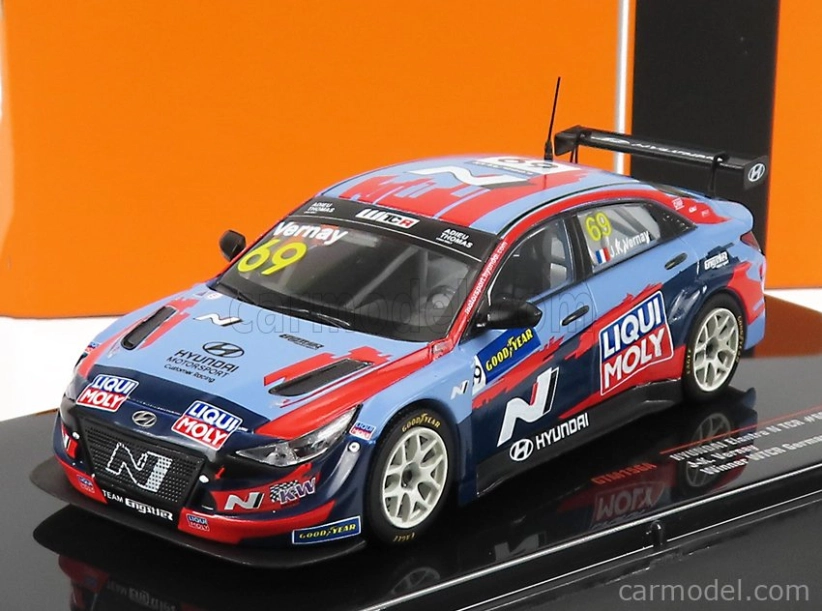Ixo-models Hyundai Elantra N Tcr Team Liqui Moly N 69 Wtcr Nemecko 2021 J.k.vernay 1:43 Light Blue Red