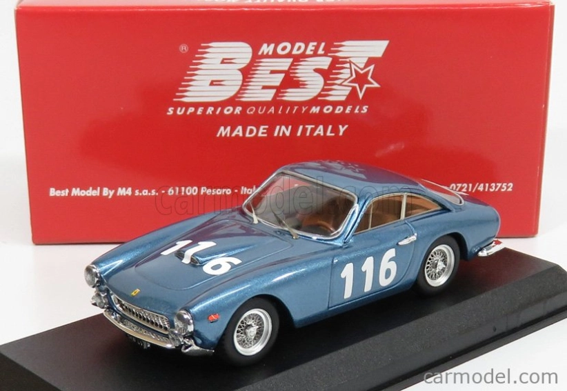 Best-model Ferrari 250 Gtl N 116 Targa Florio 1965 Blouin - Sauer 1:43 Blue