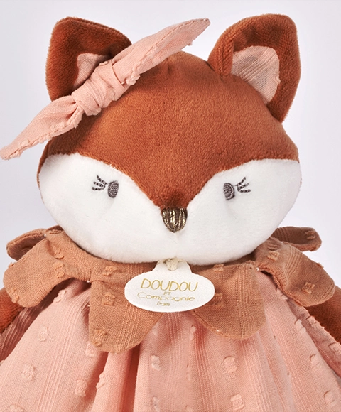 Doudou Darčeková sada Plyšový maznáčik líška Mina 29 cm