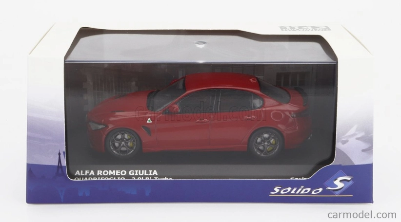 Solido Alfa romeo Giulia Quadrifoglio Biturbo 2019 1:43 Červená
