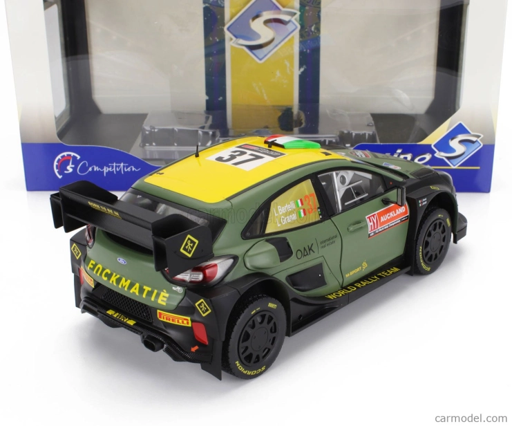 Solido Ford england Puma Rally1 Team Ford World Rally M-sport N 7 Rally New Zealand 2022 Lorenzo Bertelli - Lorenzo Granai 1:18 Zelená čierna
