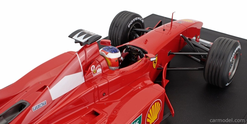 Gp-repliky Ferrari F1 F399 Team Scuderia Ferrari N 3 2nd Brazilian Gp (s figúrkou pilota) 1999 Michael Schumacher - Con Vetrina - s vitrínou 1:12 červená biela