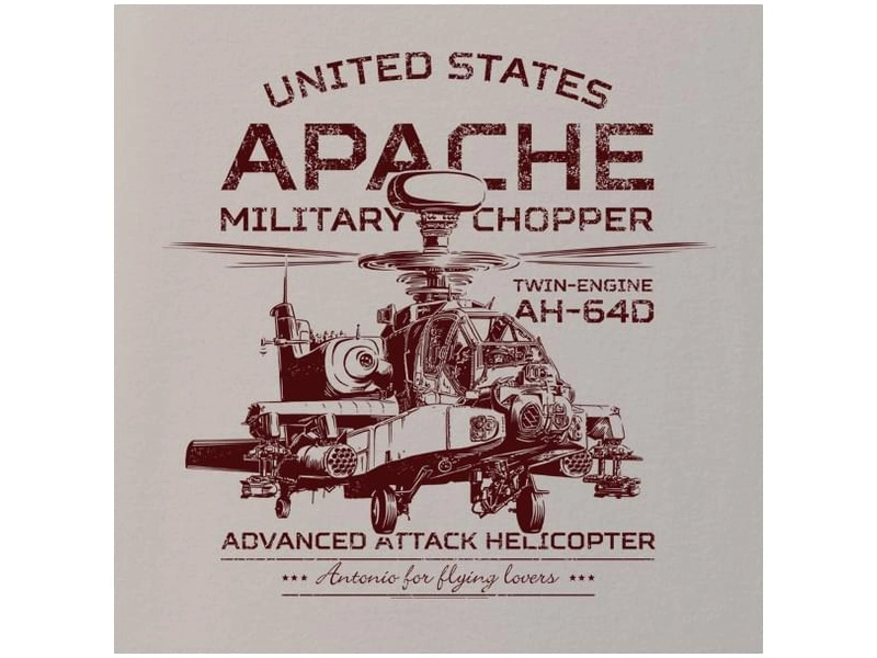 Antonio pánské tričko Apache AH-64D XXL