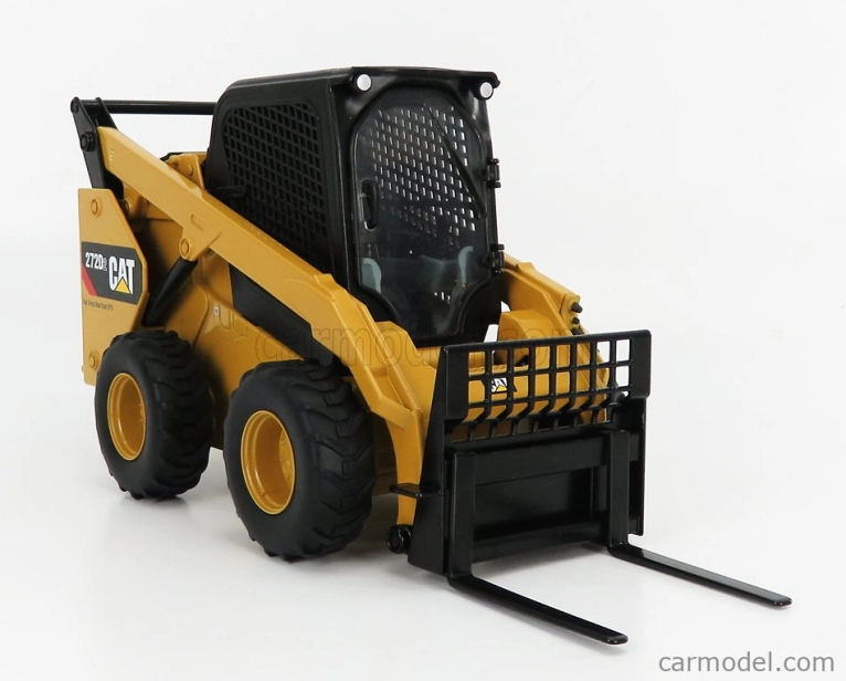 Dm-models Caterpillar Cat272d Ruspa Gommata - Skid Steer Loader 1:16 Žlutá Černá