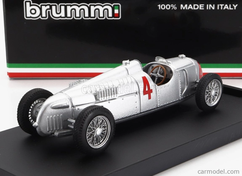 Brumm Auto union F1 Tipo C N 4 Majster sveta na Nurburgringu 1936 Bernd Rosemayer 1:43 Strieborná