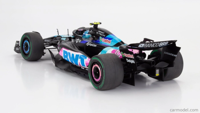 Solido Alpine F1  A524 Team Bwt Alpine N 10 Brazilian Gp 2024 Pierre Gasly 1:18 Černá Modrá Růžová
