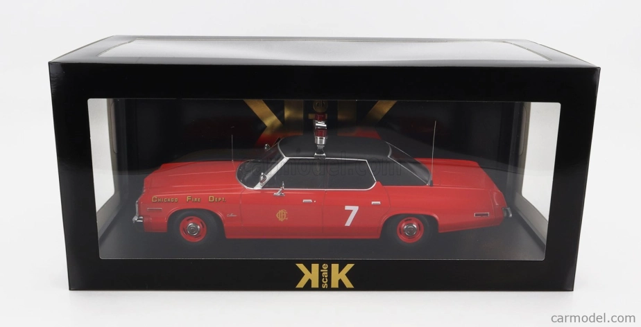 Kk-scale Dodge Monaco N 7 Chicago Fire Engine Department 1974 1:18 Červená Černá