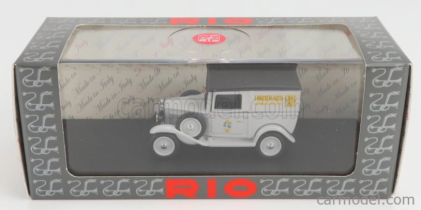 Rio-models Fiat 508 Balilla Van Fiat Lubrificanti 1935 1:43 Šedá Černá