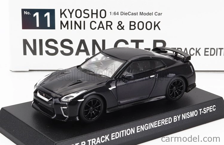 Kyosho Nissan Gt-r (r35) Track Edition Engineered By Nismo T-spec Coupe 2022 1:64 Black