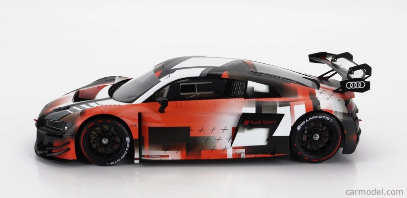 Spark-model Audi R8 Lms Gt3 Evo Ii Presentation 2022 1:18 Bílá Červená Černá