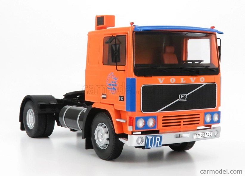 Road-kings Volvo F12 Turbo 6 Tractor Truck 2-assi 1977 1:18 Oranžová modrá