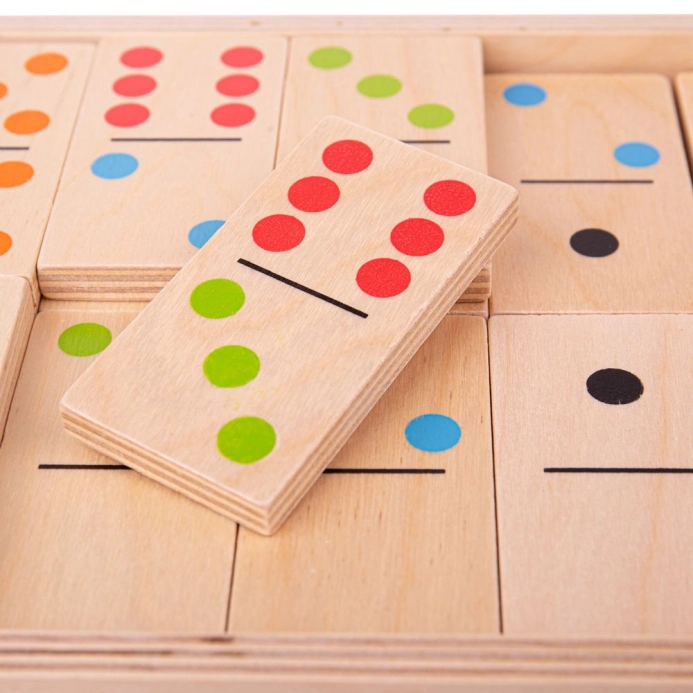 Bigjigs Toys Velké dřevěné domino - poškozený obal