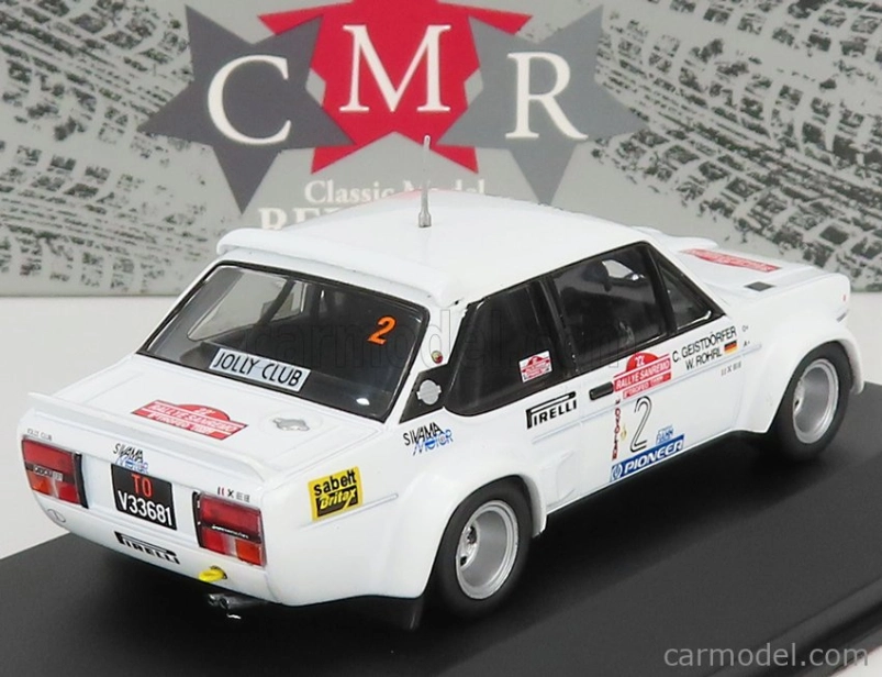 Cmr Fiat 131 Abarth N 2 Rally Sanremo 1980 W.rohrl - C.geistdorfer 1:43 Bílá
