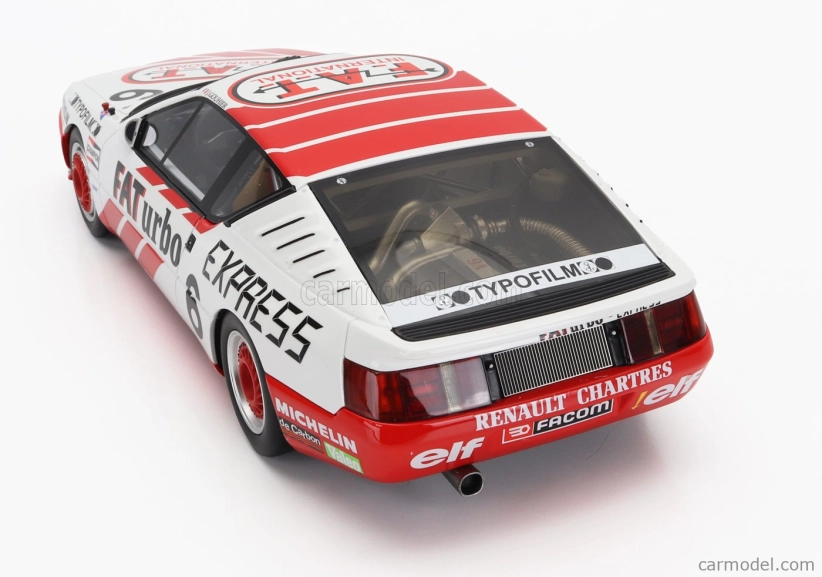 Otto-mobile Renault Gta Alpine N 6 Europa Cup 1987 J.gouhier 1:18 Biela červená