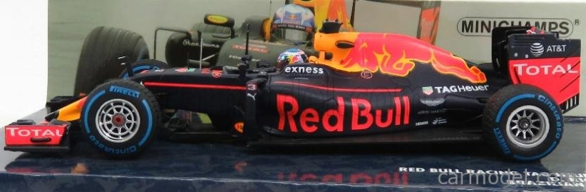 Minichamps Red bull F1  Rb12 Tag Heuer N 3 Brazilian Gp 2016 D.ricciardo 1:43 Matná Modrá Červená Žlutá