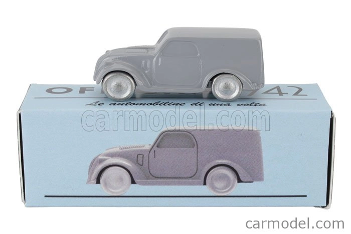 Officina-942 Fiat 500 B Furgoncino Van 1948 1:76 Grey