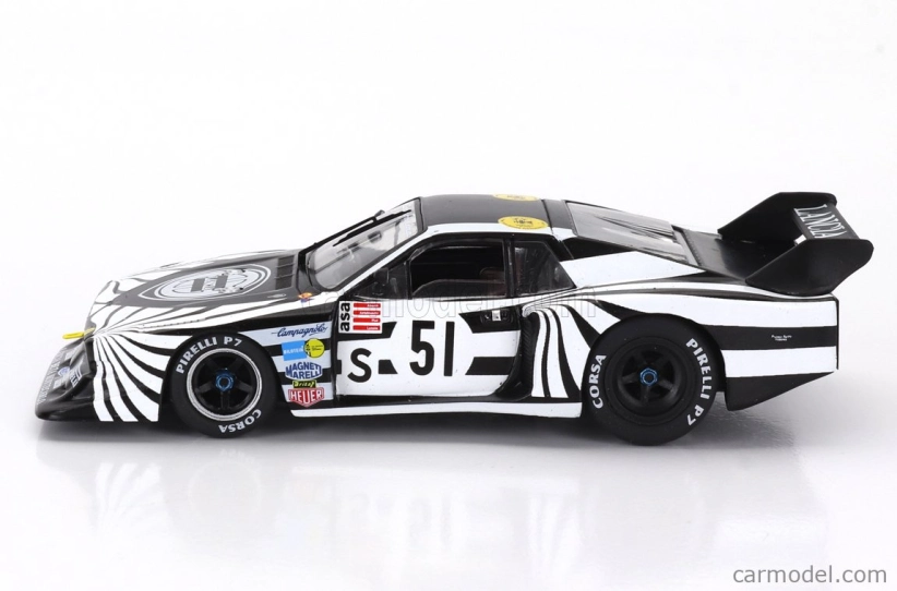 Ixo-models Lancia Beta Montecarlo Turbo N 51 6h Silverstone 1979 Riccardo Patrese - Walter Rohrl 1:43 čierna biela
