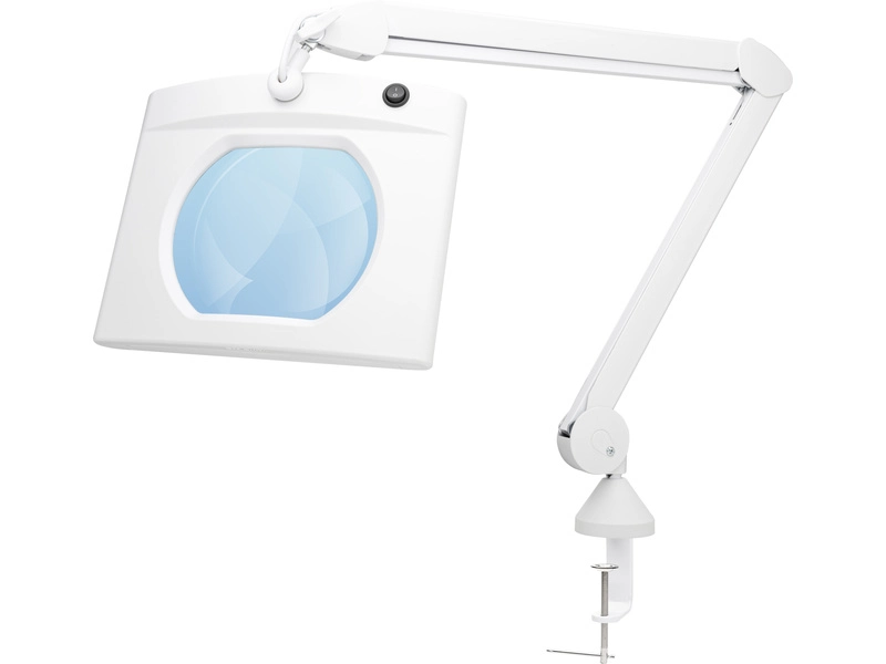 Lightcratt stolní lampa s obdelníkovou lupou
