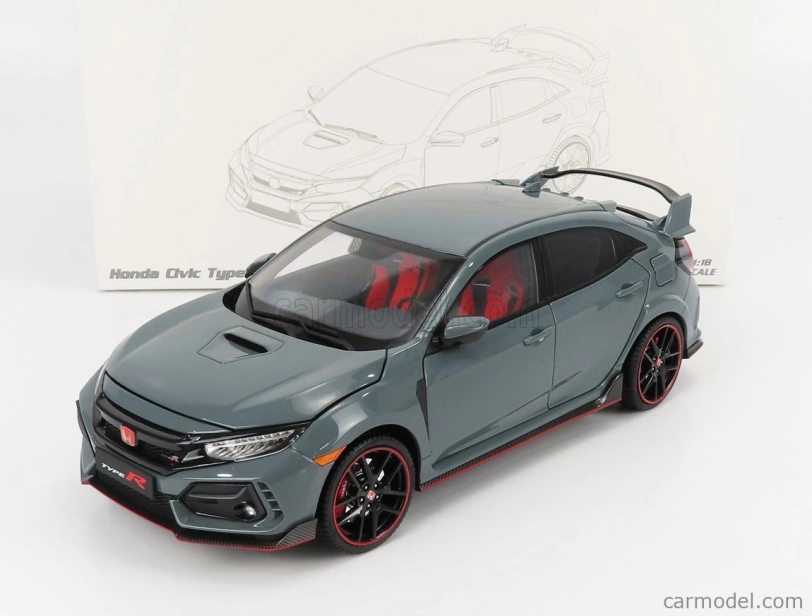 Lcd-model Honda Civic Type-r (fk8) 2020 1:18 Grey