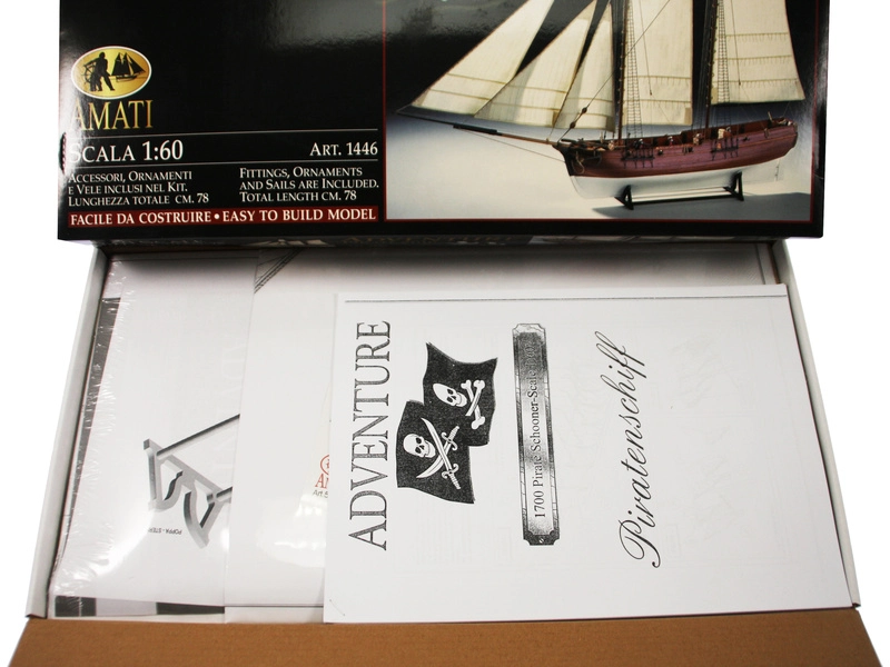 AMATI Adventure pirátska loď 1760 1:60 kit