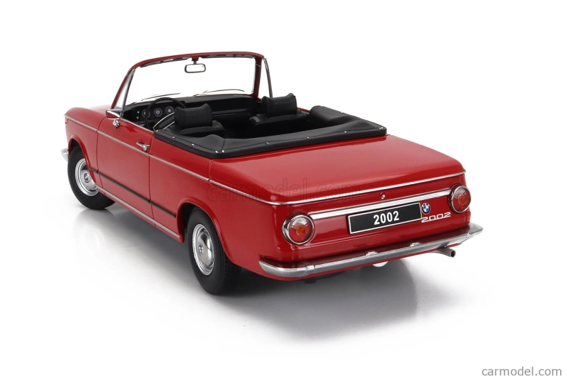 Kk-scale BMW 2002 Cabriolet 1968 - With Removable Soft-top 1:18 Red