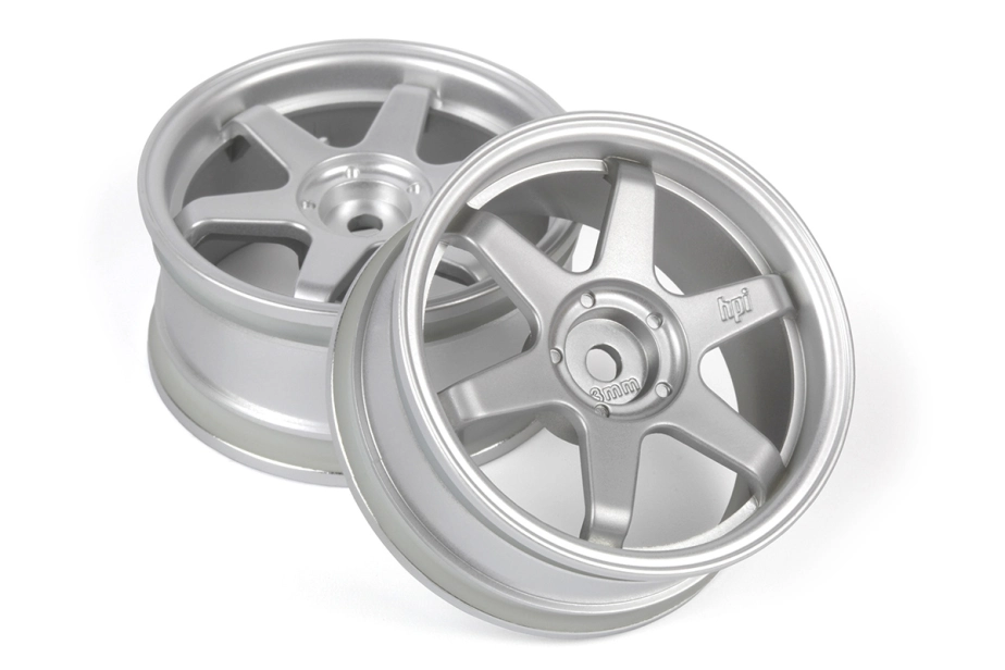 TE37 disky 26mm stříbrné (3mm offset) 2ks