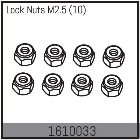 Lock Nuts M2.5 (10)