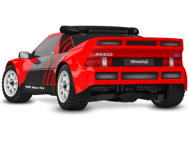Traxxas Mini Rally Ford RS200 1:12 4WD VXL RTR červená