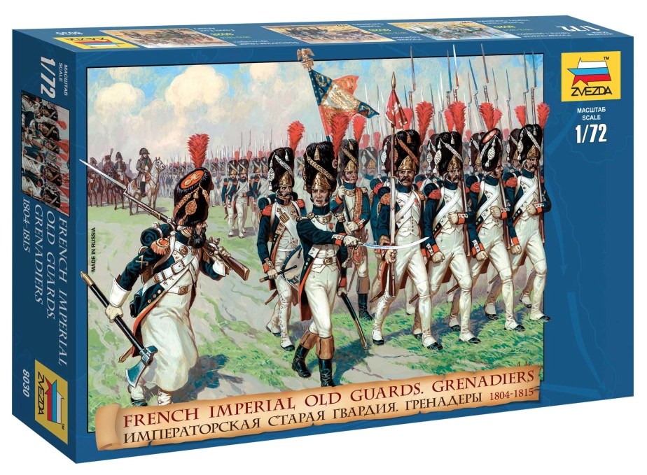 Zvezda figurky - francouzská císařská staré garda 1804-1815 (1:72)