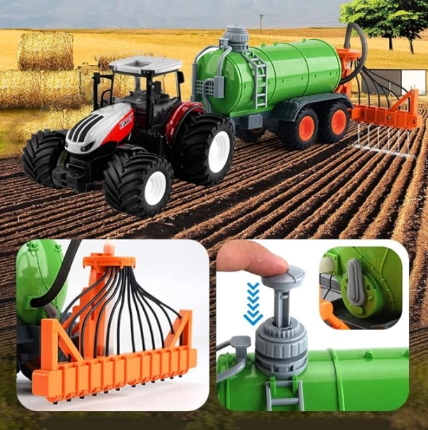 RC traktor Korody s cisternou na hnojovicu s hadicovým aplikátorom 1:24