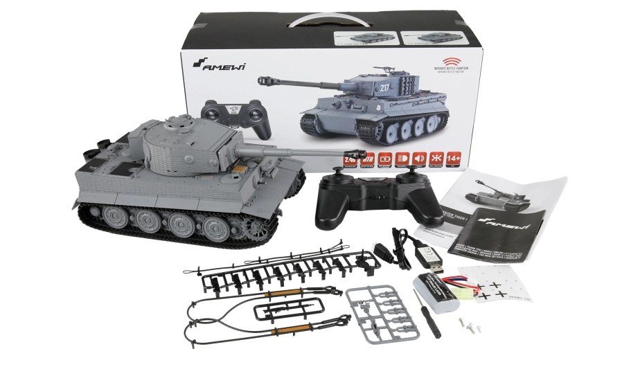 Amewi RC Tank Tiger I MP IR 1:24 RTR