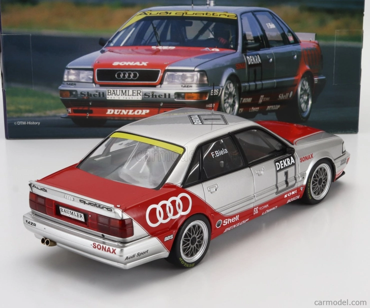 Werk83 Audi Quattro V8 Team Azr N 1 Dtm Sezóna 1992 Frank Biela 1:18 Strieborná červená